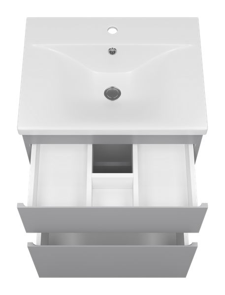 Изображение товара Тумба с умывальником Misty Лаки 60 / П-Лак-01060-5012Я+RCW-140360WH