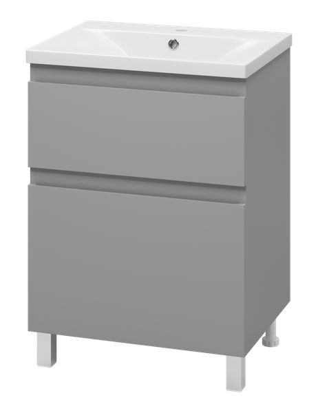 Изображение товара Тумба с умывальником Misty Лаки 60 / П-Лак-01060-5012Я+RCW-140360WH