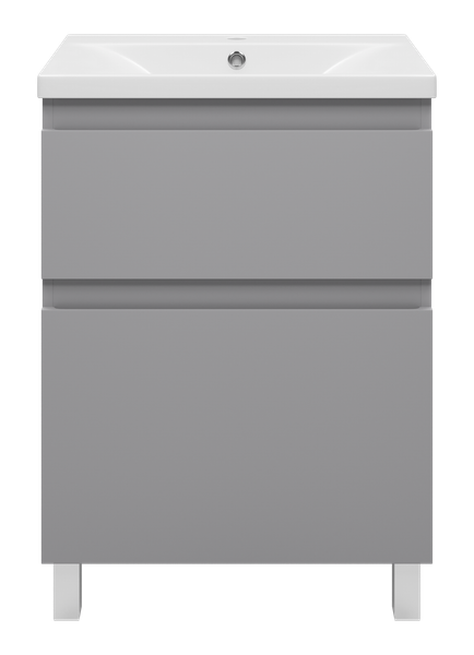 Изображение товара Тумба с умывальником Misty Лаки 60 / П-Лак-01060-5012Я+RCW-140360WH