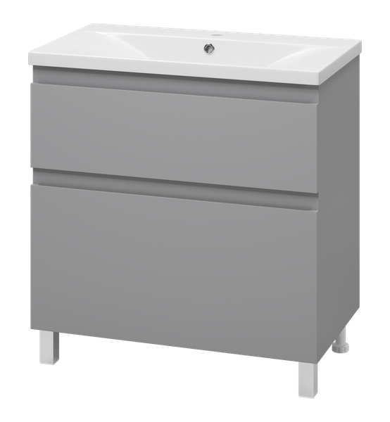 Изображение товара Тумба с умывальником Misty Лаки 80 / П-Лак-01080-5012Я+RCW-140380WH