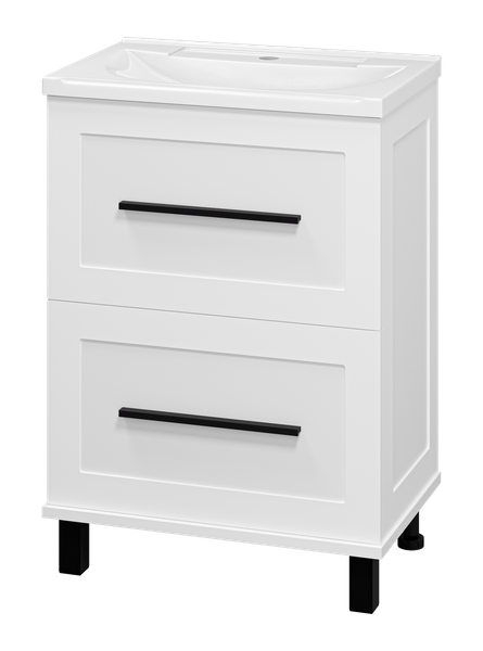 Изображение товара Тумба с умывальником Misty Модерн 60 / П-Мод07060-011Пр+Р-Евв14060-Д