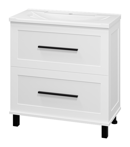 Изображение товара Тумба с умывальником Misty Модерн 80 / П-Мод07080-011Пр+Р-Евв14080-Д