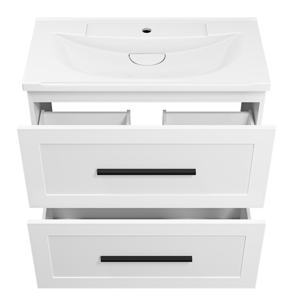 Изображение товара Тумба с умывальником Misty Модерн 80 / П-Мод07080-011Пр+Р-Евв14080-Д