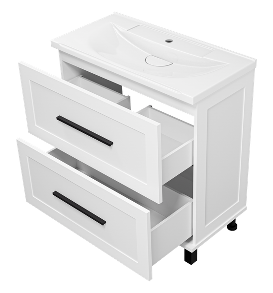 Изображение товара Тумба с умывальником Misty Модерн 80 / П-Мод07080-011Пр+Р-Евв14080-Д