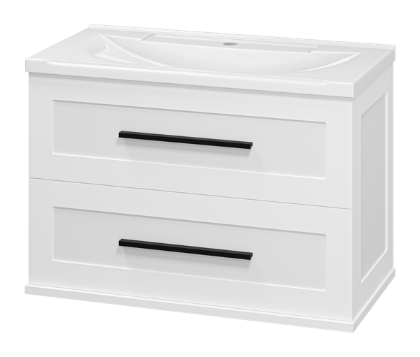 Изображение товара Тумба с умывальником Misty Модерн 80 / П-Мод09080-011Пр+Р-Евв14080-Д