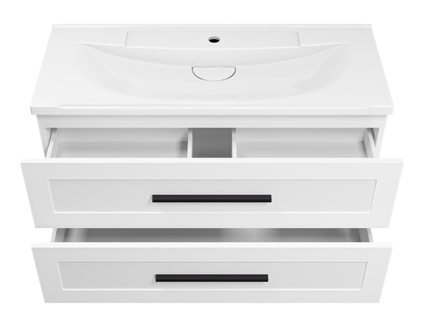 Изображение товара Тумба с умывальником Misty Модерн 100 / П-Мод09100-011Пр+Р-Евв14100-Д