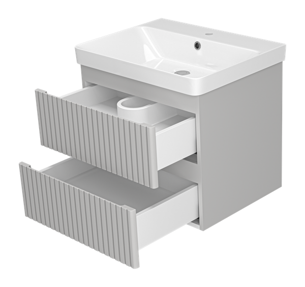 Изображение товара Тумба с умывальником Brevita Victory 60 / VIC-07060-0302Я+11060-KL
