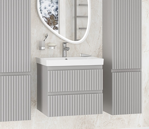 Изображение товара Тумба с умывальником Brevita Victory 60 / VIC-07060-0302Я+11060-KL