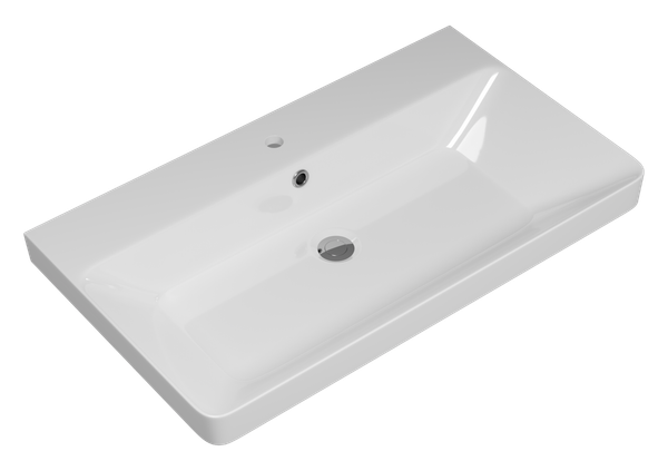 Изображение товара Тумба с умывальником Brevita Victory 80 / VIC-07080-0302Я+11080-KL