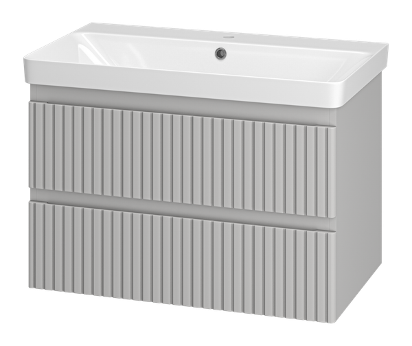 Изображение товара Тумба с умывальником Brevita Victory 80 / VIC-07080-0302Я+11080-KL