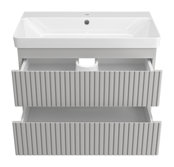 Изображение товара Тумба с умывальником Brevita Victory 80 / VIC-07080-0302Я+11080-KL