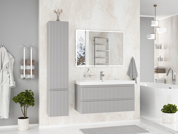 Изображение товара Тумба с умывальником Brevita Victory 105 / VIC-07105-0302Я+11105-KL