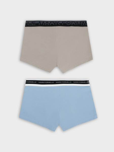 Изображение товара Комплект мужских трусов Mark Formelle 411124-2 (р.98-108, пыльный голубой/серый пепел)
