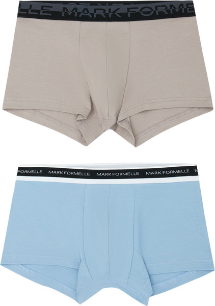 Изображение товара Комплект мужских трусов Mark Formelle 411124-2 (р.98-108, пыльный голубой/серый пепел)