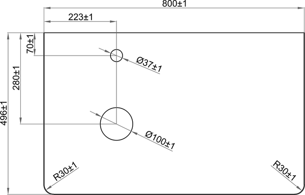Изображение товара Тумба под умывальник Brevita Pallisandro 80 / PAL-50080-501П2Я+PA01-80