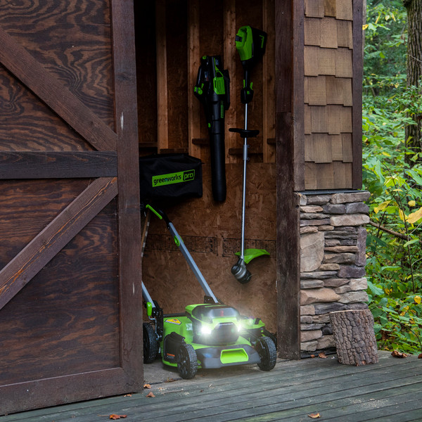 Изображение товара Газонокосилка аккумуляторная Greenworks GD60LM51SP / 2514307COMBO