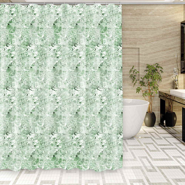 Изображение товара Шторка-занавеска для ванны Miranda Damla Green 180x200