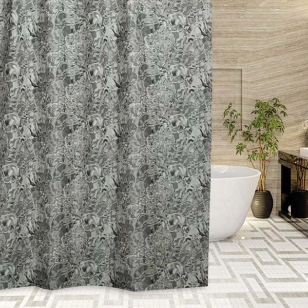 Изображение товара Шторка-занавеска для ванны Miranda Damla Grey 180x200