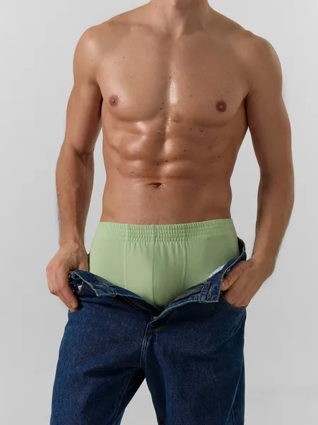 Изображение товара Трусы мужские Mark Formelle 411143 (р.90-100, зеленая дымка)