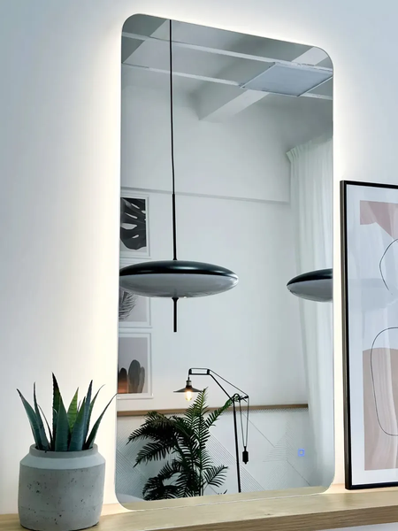 Изображение товара Зеркало Emze Smartphone 50x100 / LED.SMART.50.100.4K (с подсветкой)