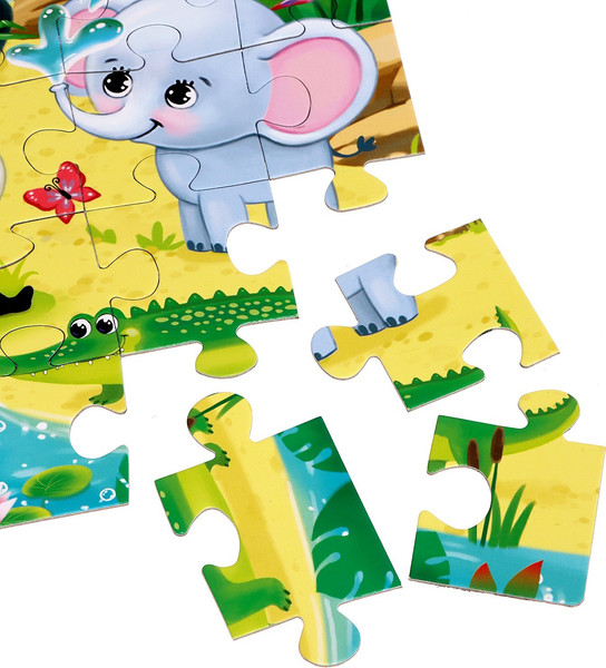 Изображение товара Пазл Puzzle Time Веселый зоопарк / 6880918 (35эл)