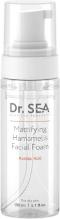 Изображение товара Пенка для умывания Dr. Sea Матирующая с гамамелисом и азелаиновой кислотой (150мл)