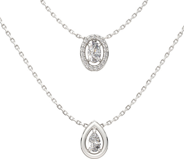 Изображение товара Комплект ювелирных украшений из серебра ZORKA Колье поверх рубашки - новый тренд c Met Gala