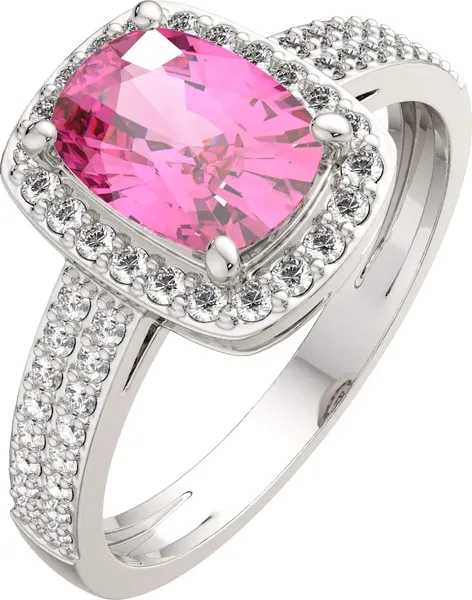 Изображение товара Комплект ювелирных украшений из серебра ZORKA Розовые украшения для Met Gala