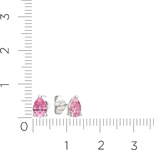 Изображение товара Комплект ювелирных украшений из серебра ZORKA Розовые украшения для Met Gala
