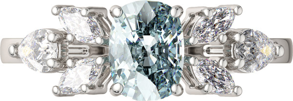 Изображение товара Комплект ювелирных украшений из серебра ZORKA С мятными вставками для Met Gala