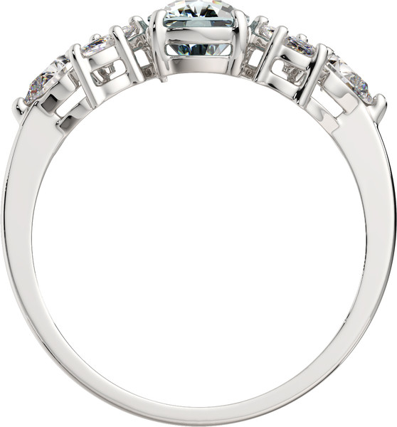 Изображение товара Комплект ювелирных украшений из серебра ZORKA С мятными вставками для Met Gala