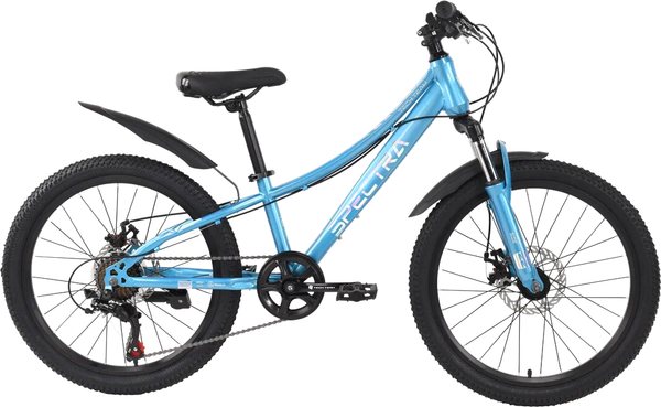 Изображение товара Детский велосипед Tech Team Spectra 20x10 / NN012926 (голубой, разобранный, в коробке)