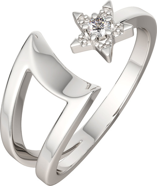 Изображение товара Комплект ювелирных украшений из золота и серебра ZORKA Безразмерные кольца для Met Gala