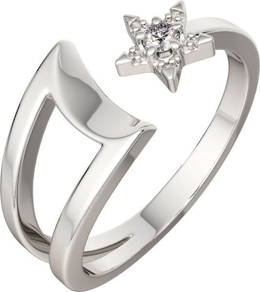 Изображение товара Комплект ювелирных украшений из золота и серебра ZORKA Безразмерные кольца для Met Gala