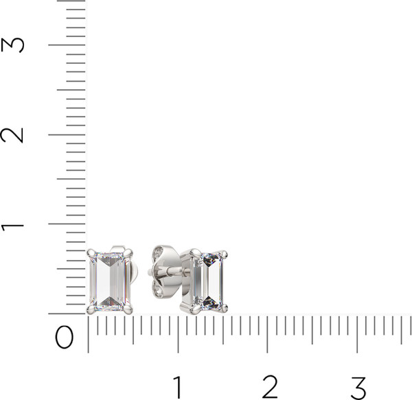 Изображение товара Комплект ювелирных украшений из серебра ZORKA Прямые формы с Мet Gala