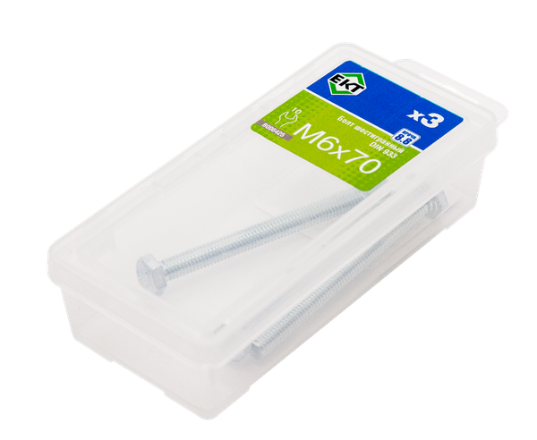 Изображение товара Болт ЕКТ 6х70 8.8 DIN 933 / B006425 (3шт)