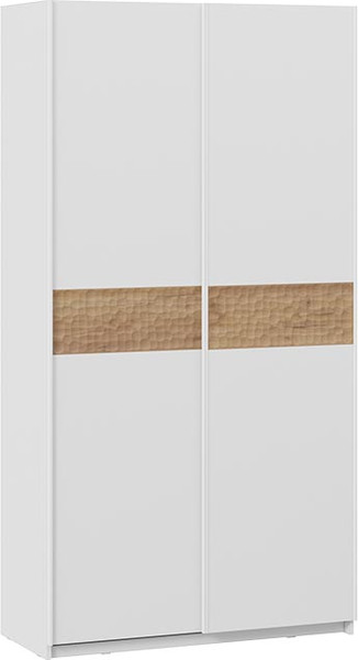 Изображение товара Шкаф-купе ТриЯ Оскар Скания Т2 1200 / 268343 (ручка белая/белый снег/белый снег/дуб тортугга)