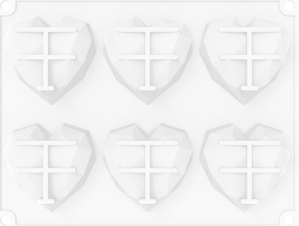 Изображение товара Форма для льда S.G. Home Граненое сердце SG-BD-H11