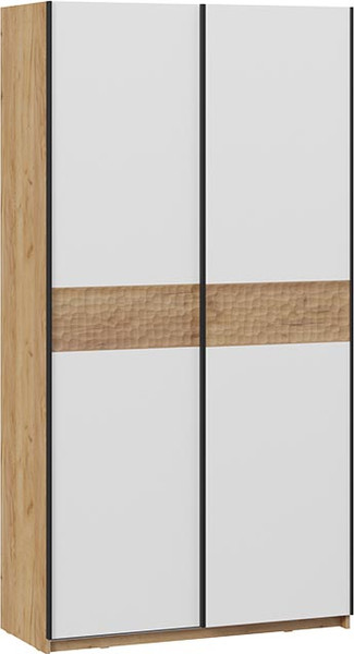 Изображение товара Шкаф-купе ТриЯ Оскар Скания Т2 1200 / 268365 (ручка черная/дуб крафт золотой/белый снег/дуб тортугга)