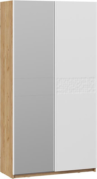 Изображение товара Шкаф-купе ТриЯ Оскар Скания Т2 1200 / 268570 (ручка белая/дуб крафт золотой/белый снег/белый матовый)