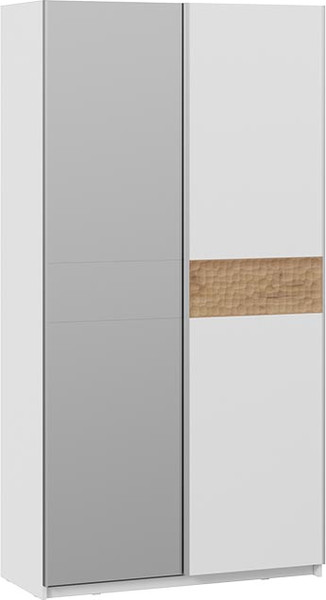 Изображение товара Шкаф-купе ТриЯ Оскар Скания Т2 1200 / 268577 (ручка серебро/белый снег/дуб тортугга)