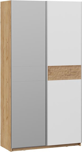 Изображение товара Шкаф-купе ТриЯ Оскар Скания Т2 1200 / 268579 (ручка серебро/дуб крафт золотой/белый снег/дуб тортугга)