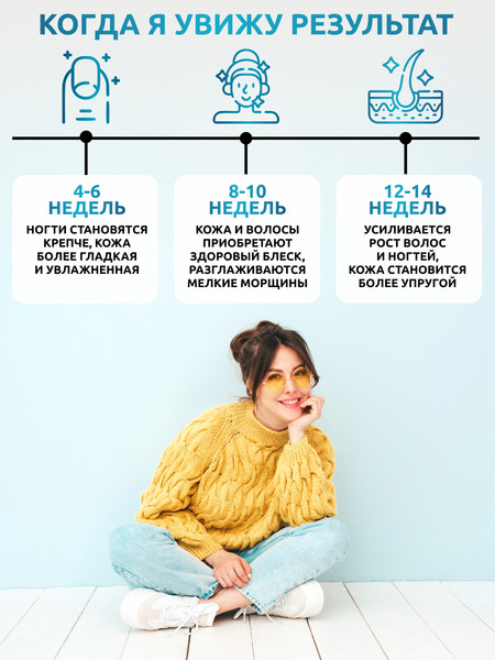 Изображение товара Коллаген SOLAB С гиалуроновой кислотой и витамином С (15шт, нейтральный)