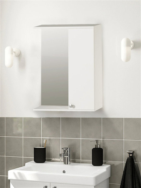 Изображение товара Зеркало Genesis Мебель 500x180x830 с зеркалом (белый)