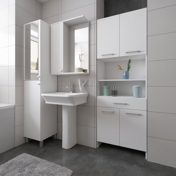 Изображение товара Зеркало Genesis Мебель 500x180x830 с зеркалом (белый)