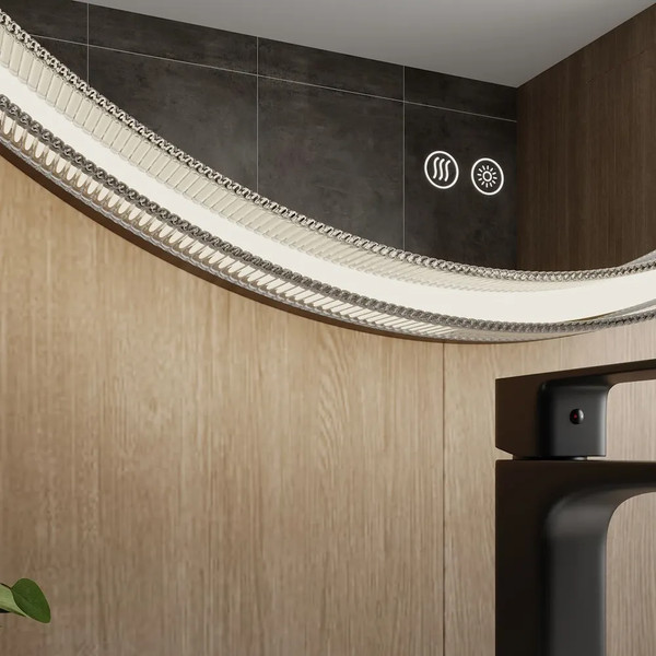 Изображение товара Зеркало Teymi Lina Romantic Black D80 / T20134 (с подсветкой)