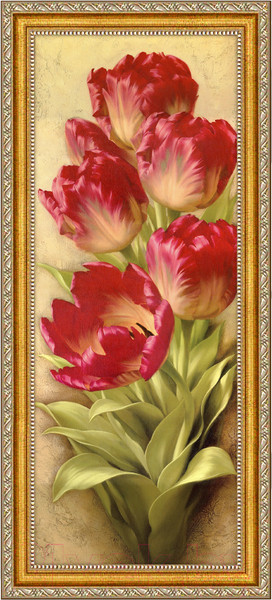Изображение товара Картина Декарт Красные тюльпаны 8Л0931 (в раме)