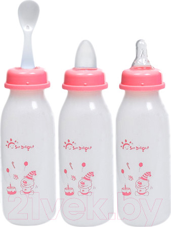 Изображение товара Бутылочка для кормления Sun Delight 31040 (розовый)