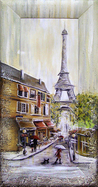 Изображение товара Картина Декарт Улица Парижа 8Л0311 (в раме)