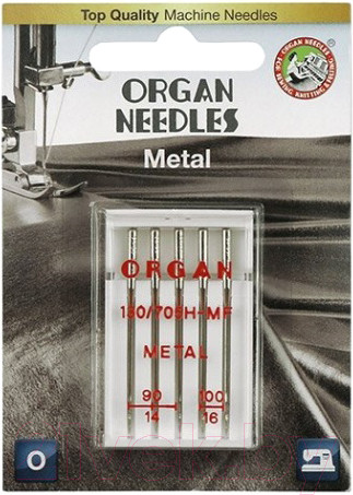 Изображение товара Набор игл для бытовой швейной машины Organ 5/90-100 (для металлизированной нити)